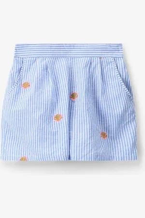 Sissy-Boy Blauwe gestreepte short met embroidery