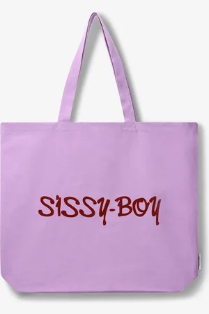 Sissy-Boy Paarse canvas shopper large