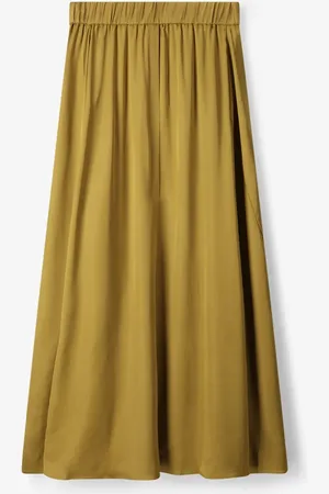 Sissy-Boy Lichtgroene satijnen maxi rok