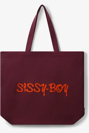 Sissy-Boy Bruine canvas shopper large