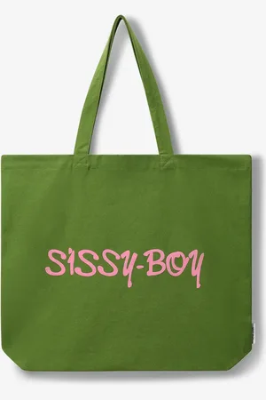 Sissy-Boy Groene canvas shopper large