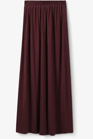 Sissy-Boy Donkerrode jersey maxi-rok