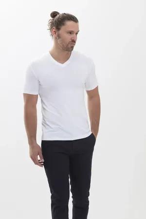 Mey Heren T-shirt - Hybrid - Anti zweet shirt - Mannen ondershirt met pads onder de oksels - Ronde hals - Korte mouwen