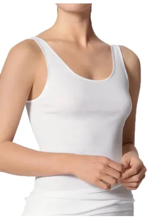 Ten Cate Dames singlet / Hemd - 32286 - Biologisch katoenen onderhemd - Brede bandjes - - Zwart - Huidskleur