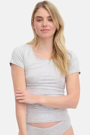 Bamboo Basics 2-pak bamboe ondershirts dames - Korte mouw - Kate - T-shirt bamboe ronde hals
