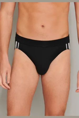 Schiesser 3-pack heren Rio slip 95/5 - Stripe - Hoog opgesneden heren onderbroek - Stoffen band - Biologisch katoen