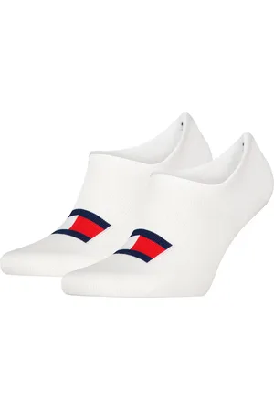 Tommy Hilfiger 2-pack - katoenen Footies sokken - Lage sneakersokken voor dames en heren die niet afzakken