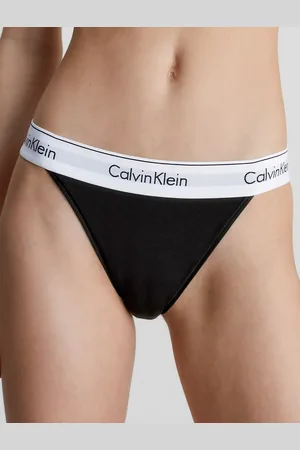 Calvin Klein High Leg Tanga slip dames - Hoog opgesneden dames slip - Rio onderbroek katoen