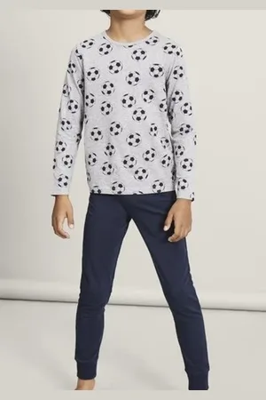 NAME IT Jongens pyjama - Voetbal - Kinder nachtkleding katoen