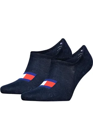 Tommy Hilfiger 2-pack - katoenen Footies sokken - Lage sneakersokken voor dames en heren die niet afzakken