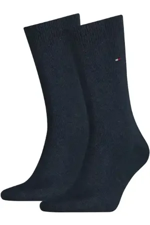 Tommy Hilfiger 2-pack sokken - Hoge Heren viscose sokken