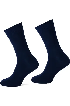 Basset Heren katoenen sokken 1 paar - Naadloze sokken - Zachte kousen - zwart, blauwe, huidskleur - Witte sokken