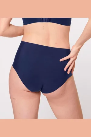 Sloggi Dames Zero Feel Maxi slip - Naadloze dames taille slip - Hoge onderbroek met katoenen kruisje