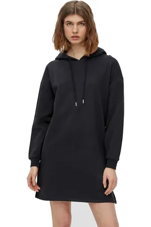 Pieces® Sweat Dress - Loungewear Dress - Dik katoenen nachthemd - Jogging dress