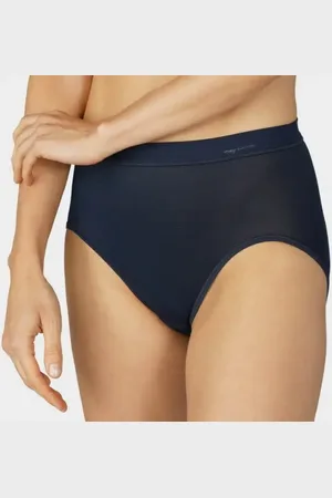 Mey Emotion - dames taille slip viscose - Comfortabele hoge dames onderbroek - Katoenen kruisje
