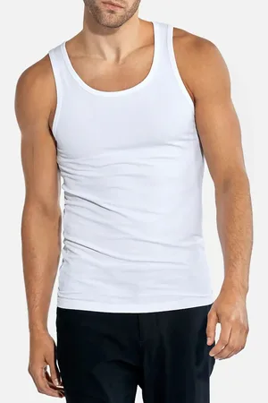 Gianvaglia Heren hemd- 100% katoenen heren singlet / onderhemd