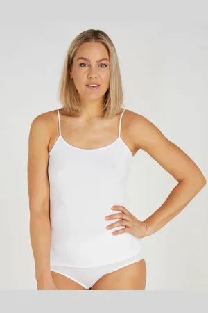 Ten Cate Ondergoed dames hemden - Spaghetti top - 32287 - Onderhemden met smalle bandjes - Biologisch katoen