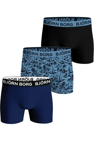 Björn Borg 3-Pack jongens boxershorts - Core - Blauwe kinder onderbroeken katoen