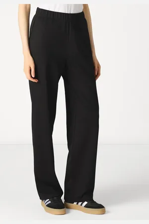 Pieces® Summer wide pants dames - Loungewear broek - Katoenen lange pyjamabroek dames