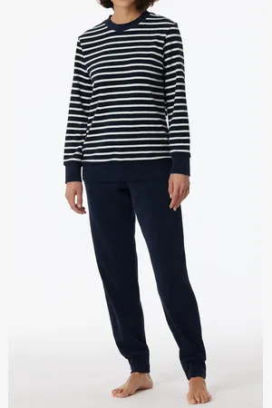 Schiesser Dames pyjama badstof - Casual essentials - Warme pyjama maat 50