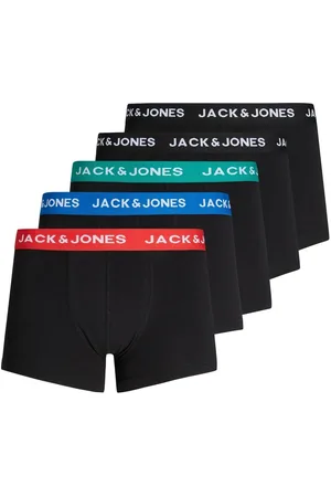 JACK & JONES Jack and Jones 5-Pack heren boxershort - Electric Blue - Zwart heren ondergoed - Katoenen onderbroeken