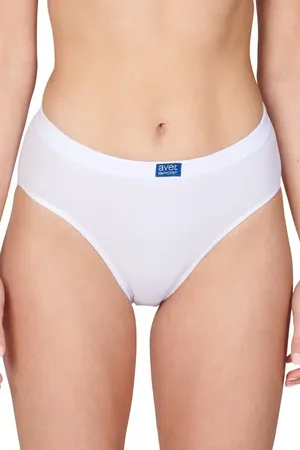 AVET Dames High leg slip 3270 sport - Dames onderbroek - kanten ondergoed -badstof kruisje - en zwart
