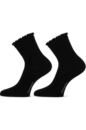 Marcmarcs 2-pack bamboe dames sokken - Kanten randje - Kanten bamboe sokken