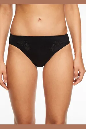 Chantelle Hedona - kanten bikini slip dames - Kanten dames ondergoed - zwarte onderbroek