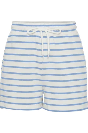 Pieces® Dames pyjama korte broek - Zomer shorts - gestreept - Katoenen losse korte pyjamabroek