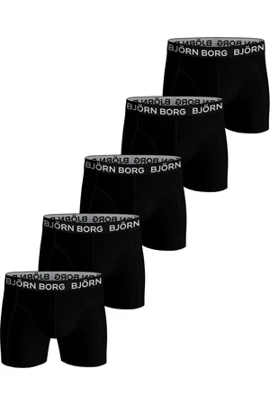 Björn Borg 5-pack heren boxershort - Zwarte heren onderbroeken katoen - Mannen ondergoed