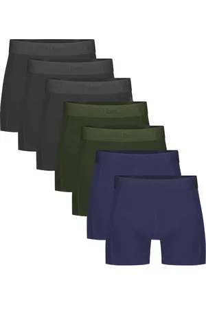 Bamboo Basics 7-pak heren boxers - Rico - Zwart/Blauw/Groen - Multipack bamboe heren onderbroeken