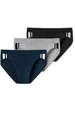 Schiesser 3-pack heren Rio slip 95/5 - Stripe - Hoog opgesneden heren onderbroek - Stoffen band - Biologisch katoen