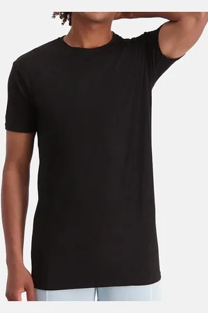 Bamboo Basics 2-pak Extra Lange T-shirts heren - Ruben - Bamboe lange ondershirts voor mannen - Bamboe ondergoed heren Wit en