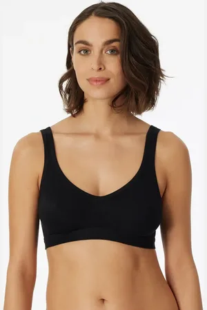 Schiesser 2-pack Bustier top met cups - Katoenen bralette - Stevige bh Top dames