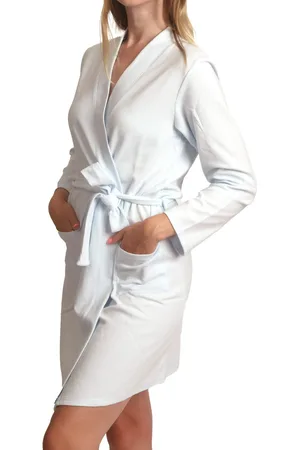 Cocodream Cocodream badjas dames poly/katoen - - katoenen witte ochtendjas - Saunajas - Badjassen dames