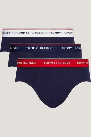 Tommy Hilfiger 3-Pack Heren slips - Hip Brief - Heup heren onderbroeken elastisch katoen