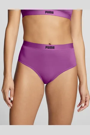 PUMA 2-Pack Taille Brazilian slips - High Waist - Hoge dames microfiber onderbroek