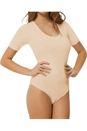 J&C JackyCeline String body-bodystocking korte mouw dames / Ronde hals