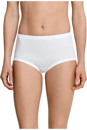 Schiesser 2-Pack Taille dames slips - Fein rib original - 100% biologisch katoenen dames onderbroek - Zachte randen - comfortabel