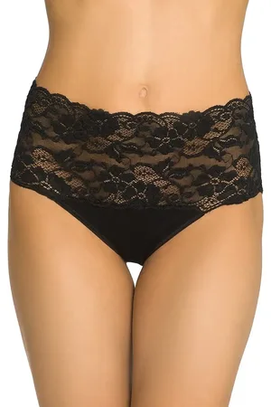 Nina Von C. Kanten dames Taille Slip - Millefleurs - Luxe Hoge maxi slip met kant - Viscose & modal