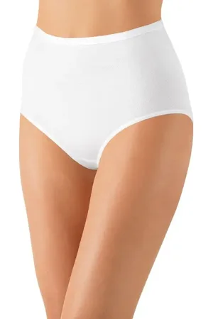Nina Von C. Dames Tailleslip 100% biologisch katoen - Hoge dames onderbroek - Dubbel kruisje