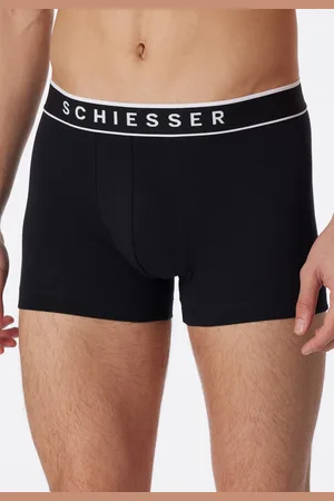 Schiesser 3-pack heren boxershorts 95/5 - Katoen - Mannen ondergoed Biologisch katoen - Elastische band - Duurzaam