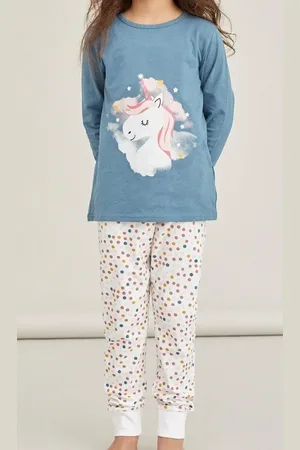 NAME IT Meisjes pyjama - Unicorn - Meisjes nachtkleding katoen