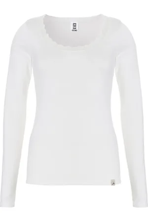 Ten Cate Dames thermo shirt Lange mouw - Kanten Thermo ondergoed dames - Viloft - Diepe hals