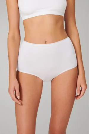 Schiesser 2-Pack Taille dames slip 95/5 Organic - Hoge biologisch katoenen dames onderbroeken - Maxi ondergoed