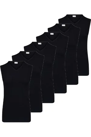Beeren 6 stuks heren mouwloze shirts - 100% katoenen shirt zonder mouwen - Naadloos - ondergoed