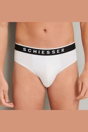 Schiesser Ondergoed 3-pack heren Rio slip 95/5 - Biologisch katoenen heren ondergoed met elastische band