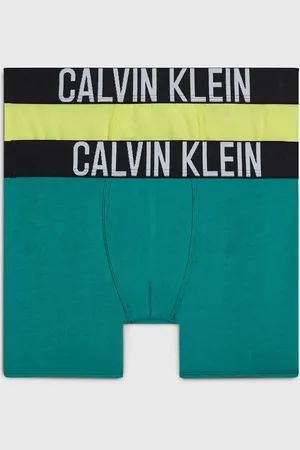 Calvin Klein 2-Pack jongens boxershort - Sunny Lime - Katoenen jongens onderbroeken