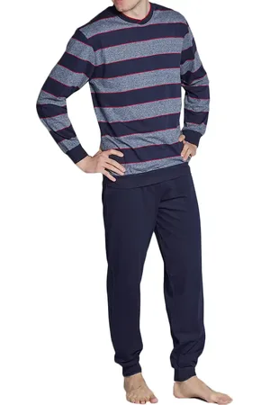 Götzburg Heren pyjama - 452061 - Streep - Nos - Katoenen mannen nachtkleding - tricot