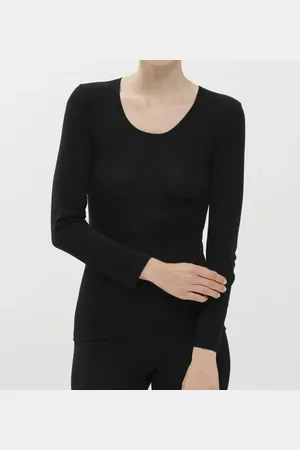 Mey Dames thermo shirt Wol - Spencer - Lange mouw - Wollen thermo dames ondershirt ronde hals